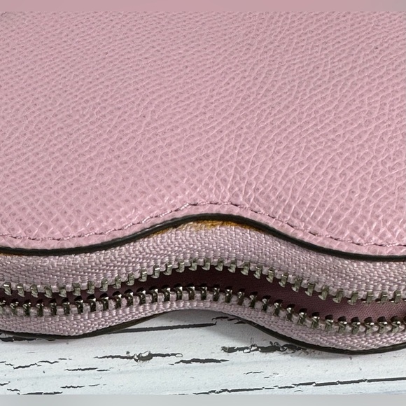 Coach Studded Pink Heart Coin Purse - Picture 4 of 5